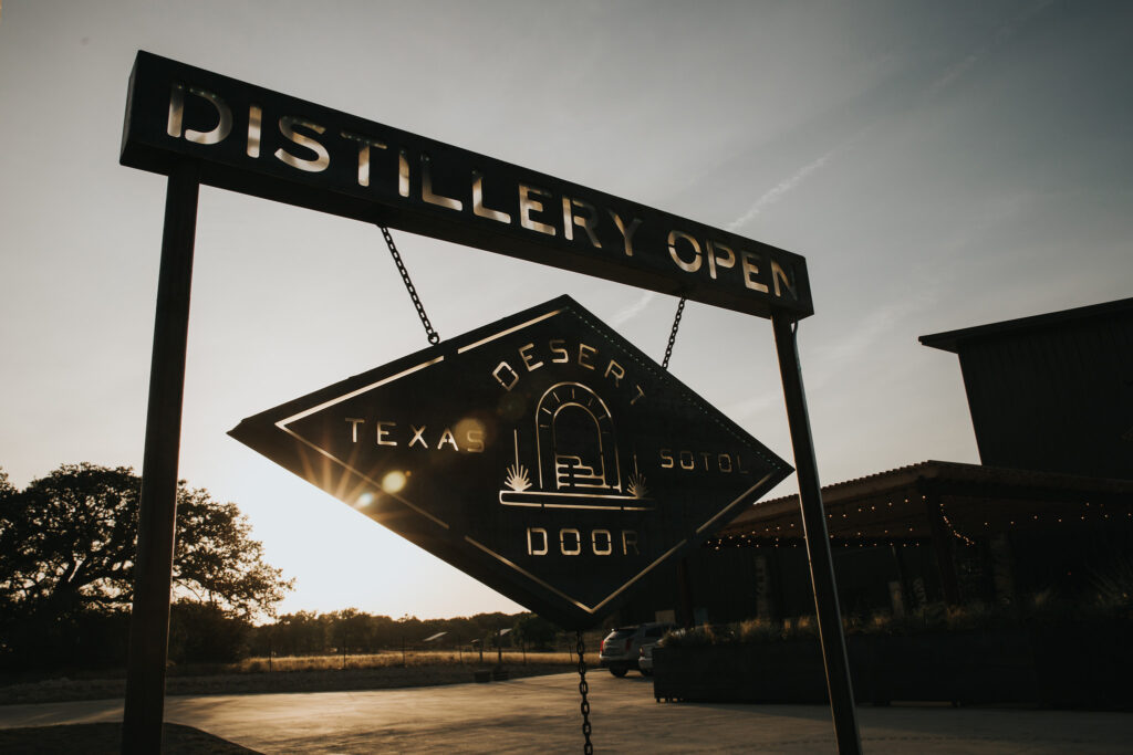 Desert Door Distillery Sign Outside Building 