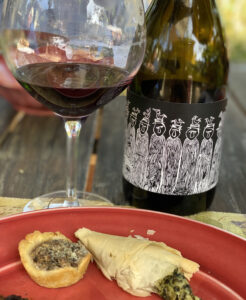 Headline Wine by Tres Sabores Paired with Mushroom Tart and Spanokapita