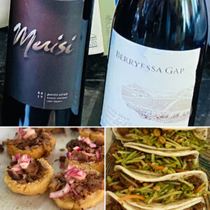 Merisi and Berryessa Gap Petite Sirahs with Chalupa and Taco Pairings