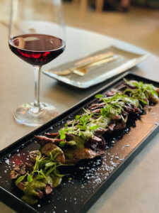 Chef Cory Baker's Skirt Steak with Chile Verde Foam