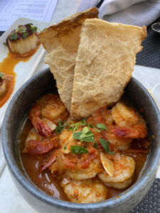 Bolero Restaurant's Garlic Shrimp with Tomato Sofrito