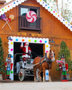 Temecula Carriage with Santa in Workshop
