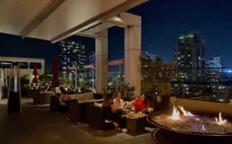 Andaz San Diego Hotel Rooftop with Firepit and City View