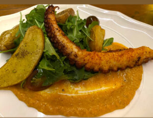 Crispy Spanish Octopus with Romesco Sauce