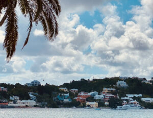 Painted Houses along water in Bermuda