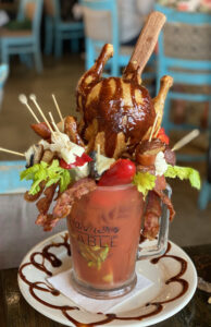 The Barn Yard 48-oz Bloody Mary with a Whole BBQ Chicken