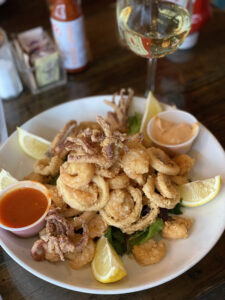 Shrimp and Calamari with Spicy Tomato Sauce and Chipotle Aioli