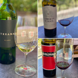 Hope's Treanna White, Liberty School Cabernet, and Troublemaker Red Blend