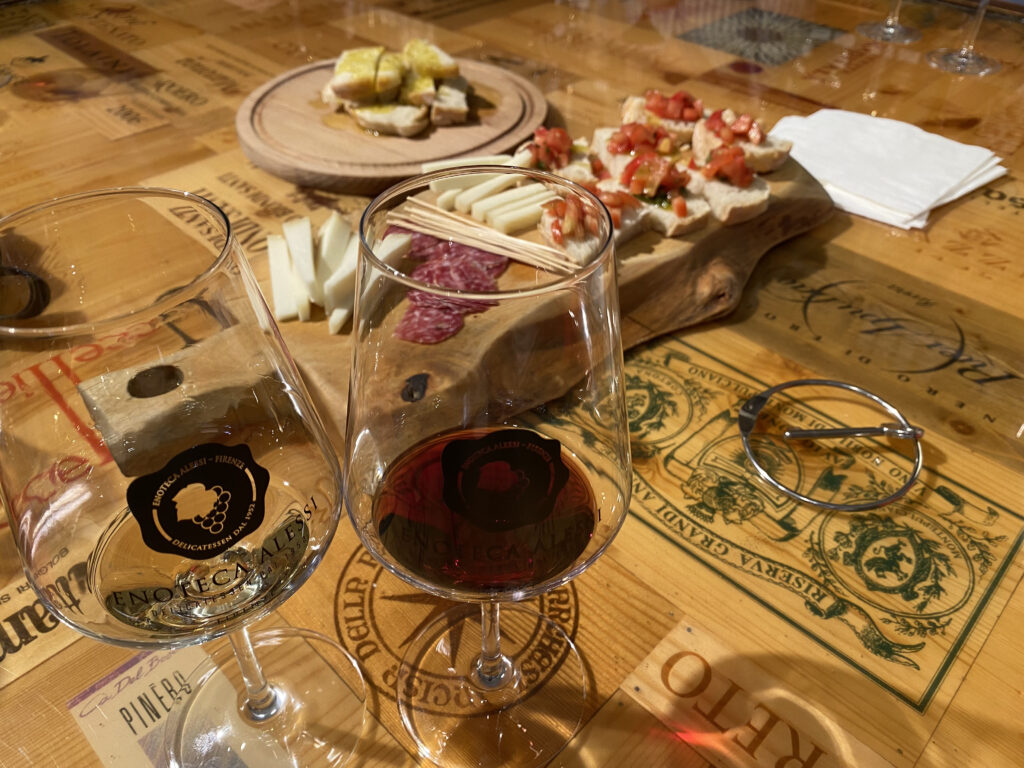 Enoteca Alessi Wine Shop Chianti with Crostoni and Bruschetta Chiantis and Crostinis