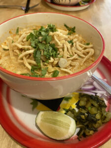 A Bowl of Thai Noodles at the Green Elephant Restaurant in Portland