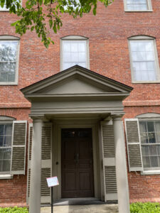 Wadsworth Home of brick and three stories tall