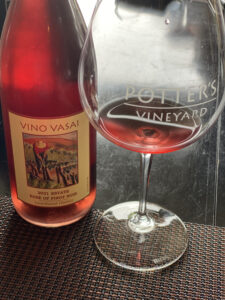 Potters Vineyard Rose exhibiting a bright pink hue