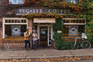 Pegasus Coffee Ivy Covered Brick Coffee House