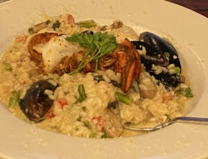 Seafood Risotto at The Captain's Table