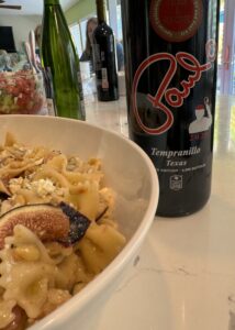 Tempranillo with Prosciutto and Fig Pasta